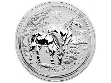 Strieborná investičná minca Rok Koně Lunar II 1kg 2014