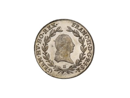 Strieborná minca 20 Krejcar Františka II. 1796 E