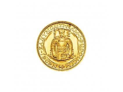 Zlatá minca Svatý Václav Jednodukát Československý 1923