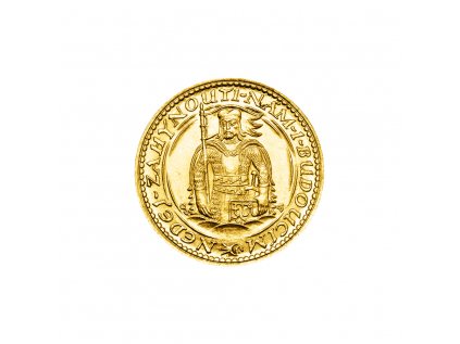 Zlatá minca Svatý Václav Jednodukát Československý 1925