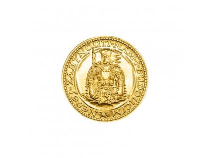 Zlatá minca Svatý Václav Jednodukát Československý 1926