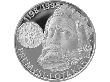 000267 stribrna mince 200 kc premysl i otakar cesky kral korunovace 800 vyroci 1998 proof 01 det