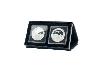 airbox coin case with stand up function for 2 quadrum capsules black Photoroom