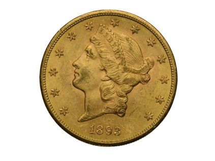 20 Dollar 1893 Liberty Head Photoroom