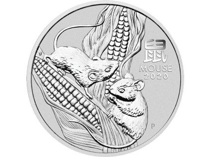 ag Rok Myši Lunar III 1 Oz 2020 l