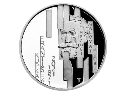 Strieborná minca 200 Kč František Kupka 2021 Proof