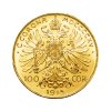 Zlatá investičná minca Stokoruna Františka Josefa I. 1915 (novoražba)