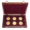 Sada 6 zlatých mincí Mimořádné ražby 2012 - 2021 Proof