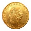 Zlatá mince Dvacetikoruna Františka Josefa I. Rakouská ražba 1897