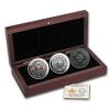 2015 canada 3 coin silver singing moon mask set 88341 Slab