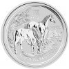 Stříbrná investiční mince Lunární série II 1 Oz Rok Koně 2014