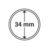 grips coin capsules 34 mm pack of 100