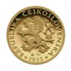 Zlatá replika mince 1 Kč 1922 PROOF 2