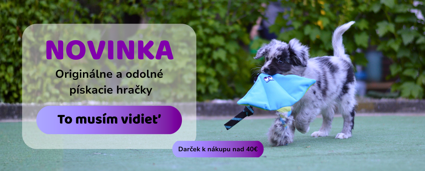 Originálna, ručne vyrábaná pískacia hračka pre psa