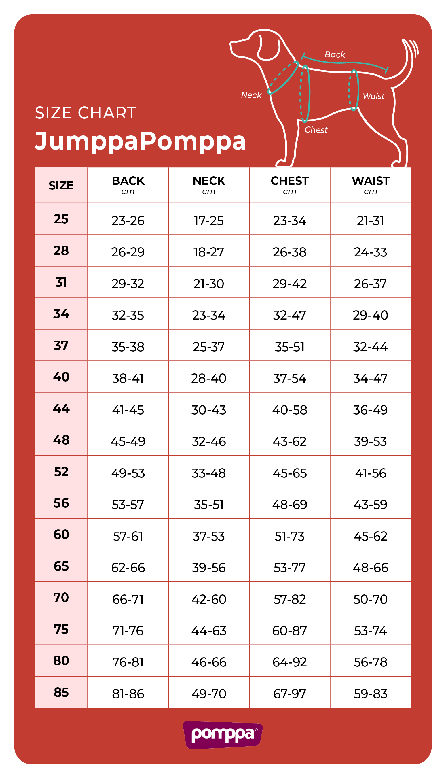 JumppaPomppa_SizeChart