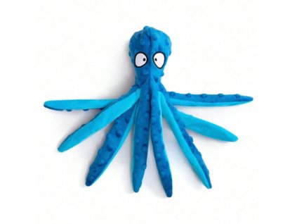 Plyšová hračka pre psa chobotnica modrá 1