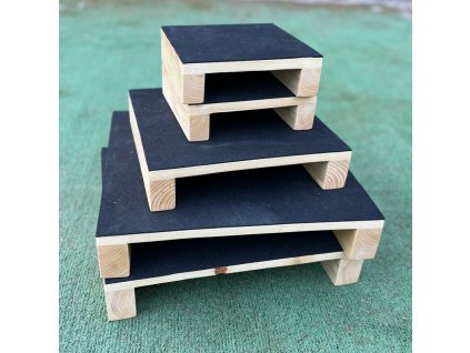 drevené štvorcové targety