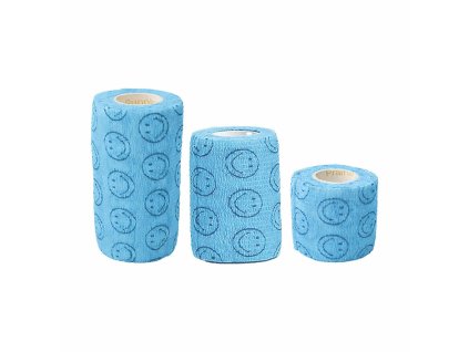 bandáž modrá so smajlíkmi