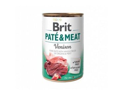 Brit Paté & Meat Venison 400 g konzerva