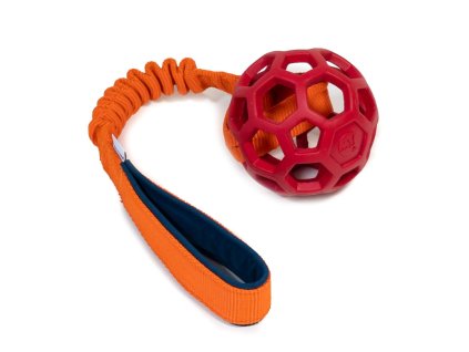 treningova hracka pre psa jw lopta s amortizerom M cervena