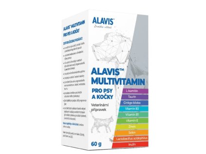 Alavis multivitamin pre psy a macky 60 g