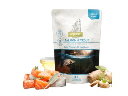 Isegrim dog adult roots salmon & trout 410 g kapsicka