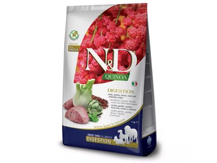 Farmina N&D dog QUINOA GF adult medium & maxi digestion lamb and fennel