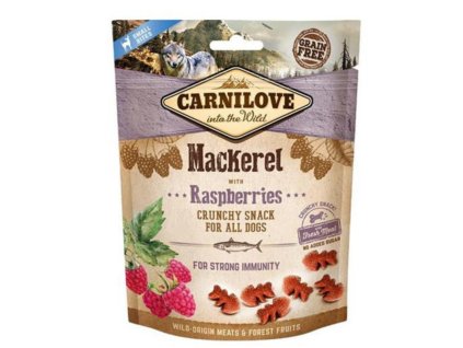 Pamlsok Carnilove Dog Crunchy Snack Mackerel with Raspberries with fresh meat 200 g
