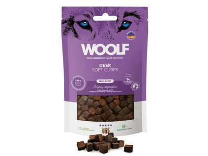 Pamlsok Woolf Dog Soft Cubes Deer 100 g