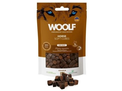 Pamlsok Woolf Dog Soft Cubes Horse 100 g