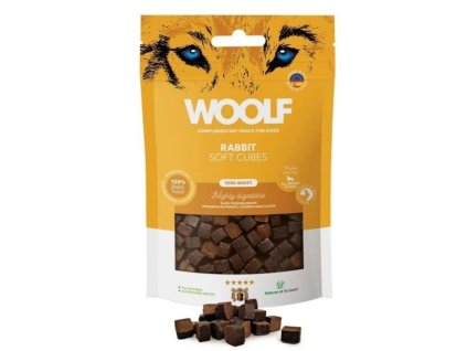 Pamlsok Woolf Dog Soft Cubes Rabbit 100 g
