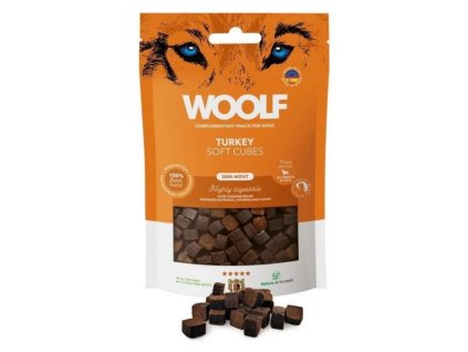 Pamlsok Woolf Dog Soft Cubes Turkey 100 g