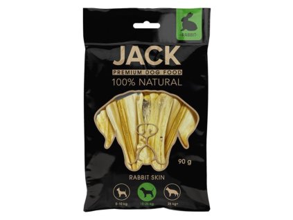 Pamlsok Jack králičia koža 90 g