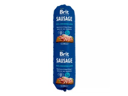 Saláma BRIT dog Chicken & Lamb 800 g