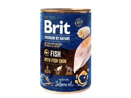 Brit Premium by Nature Fish with Fish Skin 400 g konzerva