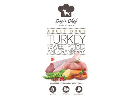Dog’s Chef Turkey with Sweet potato and Cranberry ADULT