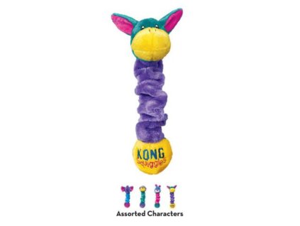 Hračka Kong Dog Squiggles Assorted Postavicka polyester M