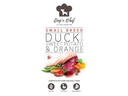 DOG'S CHEF Dogs Chef Duck with Sweet potato Orange SMALL BREED