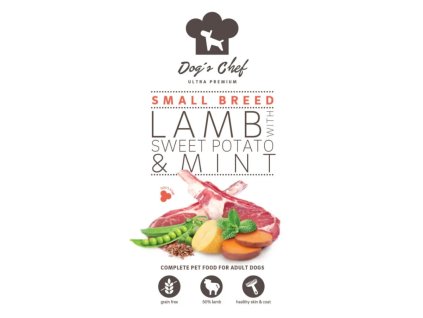Dog’s Chef Lamb with Sweet potato & Mint SMALL BREED