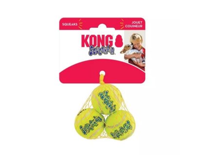 Hračka Kong Dog SqueakAir tenisova Lopta s pískatkom 3 kss