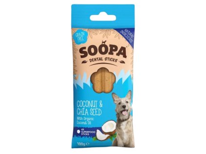 soopa tycinky pre psy kokos a chia 100 g