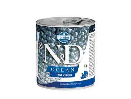 Farmina N&D dog OCEAN trout & salmon konzerva 285 g