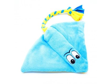 hracka pre psa raja maxi modra zlta