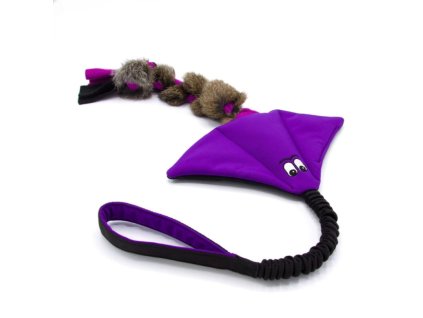 hracka pre psa softshellova raja s kralicou kozusinou fialova