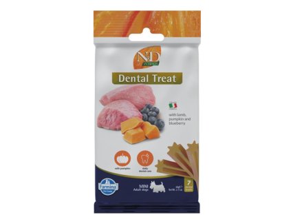 Pamlsok farmina ND Pumpkin Dog Lamb Blueberry Adult Mini 60 g