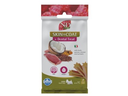 Pamlsok Farmina Quinoa Dog Skin Coat Duck Adult Mini 60 g