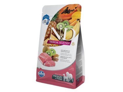 Farmina N&D dog TROPICAL SELECTION (AG) adult medium & maxi, pork