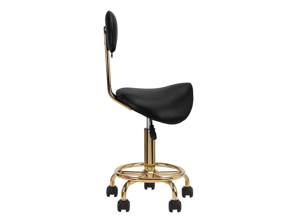 Kosmetikhocker 6001-G gold schwarz zweite Kategorie