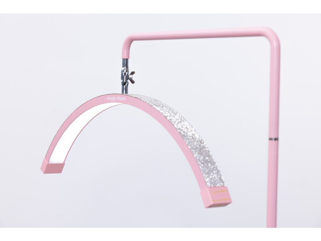 Simply Moon Pink mit Strasssteinen – Monddesign