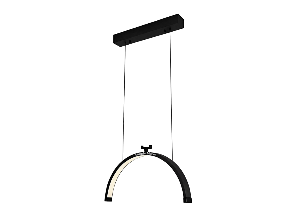 Simply Moon Schwarz Hängelampe – Gesamtansicht